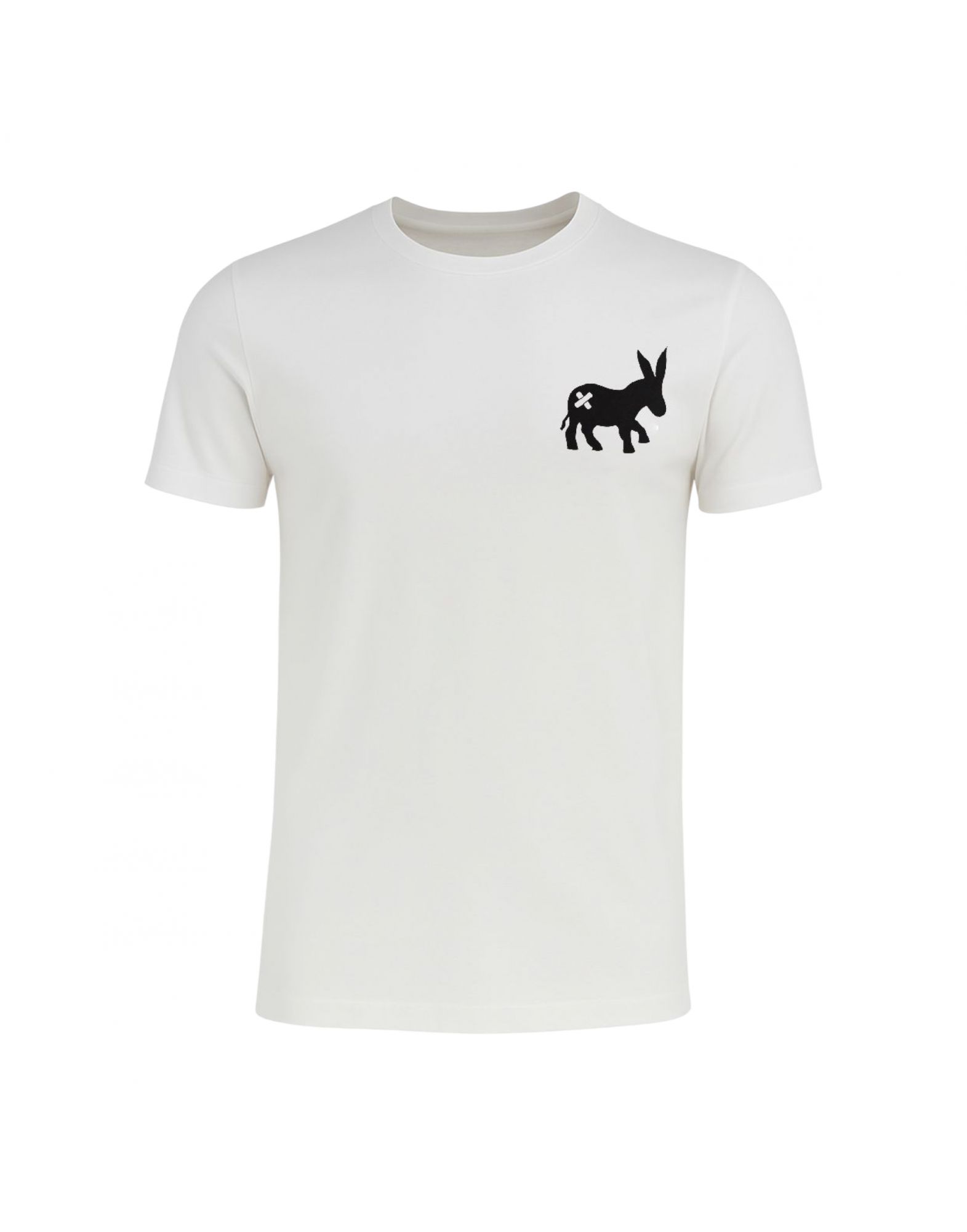 SENSATSHIRTMSTBIANCA Mann Classic Logo T-shirt White/Black - Fabbrica Ski Sises Biella