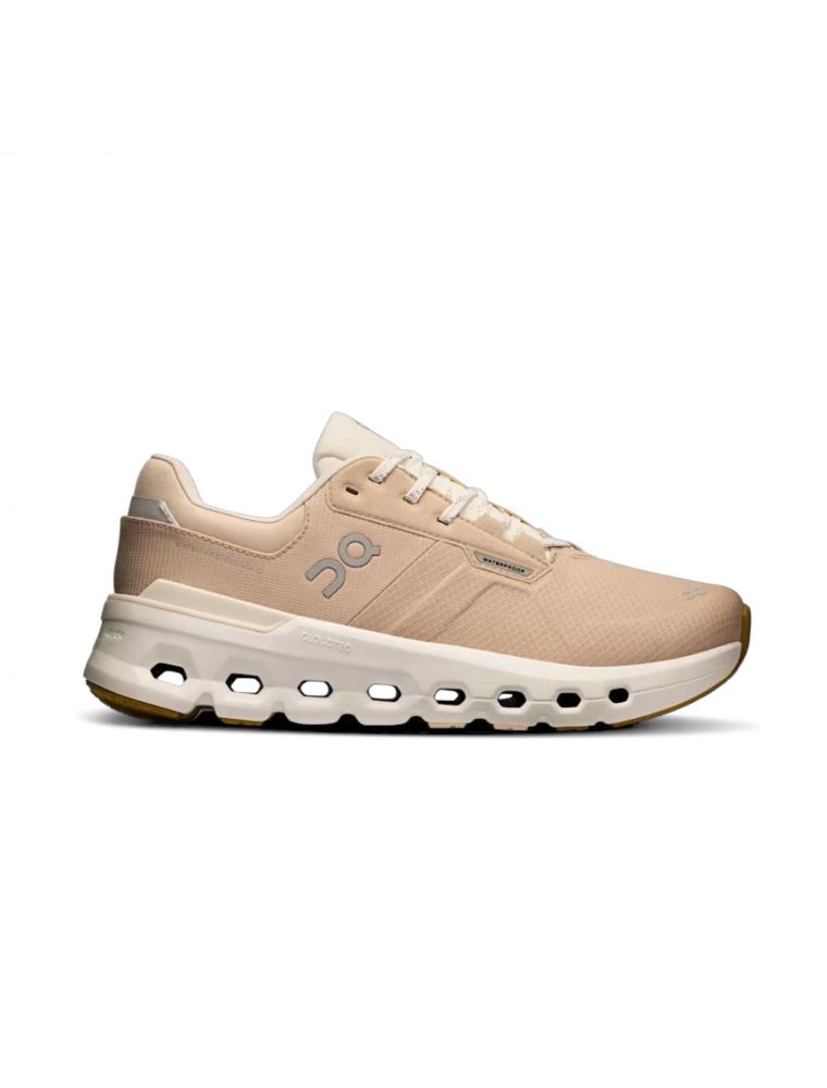 ON3WE10144286 Baskets Cloudrunner 2 Waterproof Femme Sand/Dew - Fabbrica Ski Sises Biella