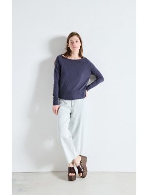 AMERICAN VINTAGE Maglia Sonoma Donna Navy Blue Vintage - Fabbrica Ski Sises Biella