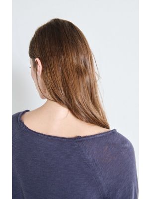 AMERICAN VINTAGE Maglia Sonoma Donna Navy Blue Vintage - Fabbrica Ski Sises Biella