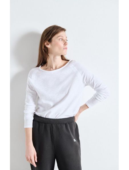 AMERICAN VINTAGE Maglia Sonoma Donna White - Fabbrica Ski Sises Biella