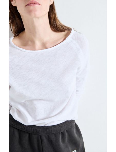 AMERICAN VINTAGE Maglia Sonoma Donna White - Fabbrica Ski Sises Biella