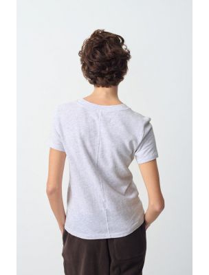 AMERSON28GH25ANTIQUE Camiseta Sonoma Mujer Arctic Melange - Fabbrica Ski Sises Biella