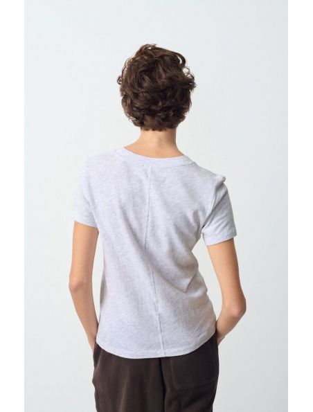 AMERSON28GH25ANTIQUE Camiseta Sonoma Mujer Arctic Melange - Fabbrica Ski Sises Biella