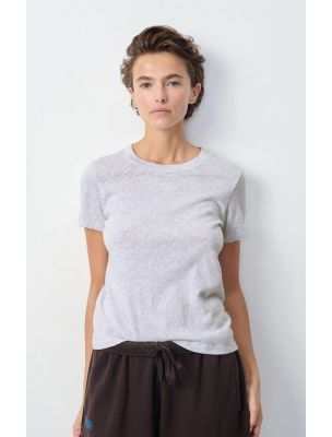 AMERSON28GH25ANTIQUE Camiseta Sonoma Mujer Arctic Melange - Fabbrica Ski Sises Biella