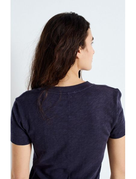 AMERICAN VINTAGE T-shirt Sonoma Donna Navy Blue Vintage - Fabbrica Ski Sises Biella
