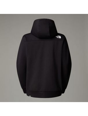 NORTNF0A89FCJK31 Mann Simple Dome Hoodie Pullover Black - Fabbrica Ski Sises Biella