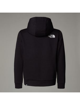 NORTNF0A8AXVJK31 Junior Simple Dome Hoodie Sweater Black - Fabbrica Ski Sises Biella