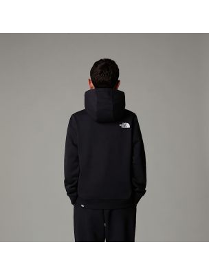 NORTNF0A8AXVJK31 Junior Simple Dome Hoodie Sweater Black - Fabbrica Ski Sises Biella