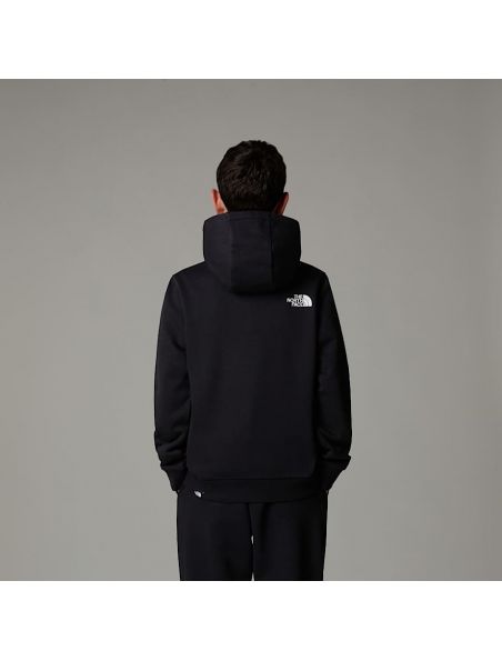 NORTNF0A8AXVJK31 Junior Simple Dome Hoodie Sweater Black - Fabbrica Ski Sises Biella