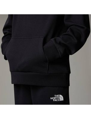 NORTNF0A8AXVJK31 Junior Simple Dome Hoodie Sweater Black - Fabbrica Ski Sises Biella