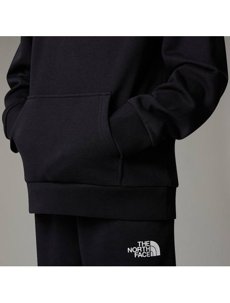 NORTNF0A8AXVJK31 Junior Simple Dome Hoodie Sweater Black - Fabbrica Ski Sises Biella