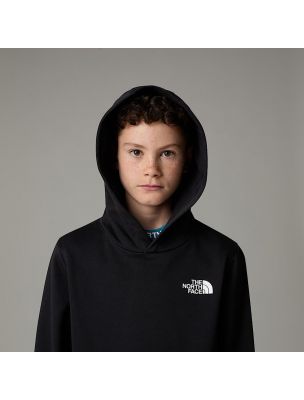 NORTNF0A8AXVJK31 Junior Simple Dome Hoodie Sweater Black - Fabbrica Ski Sises Biella