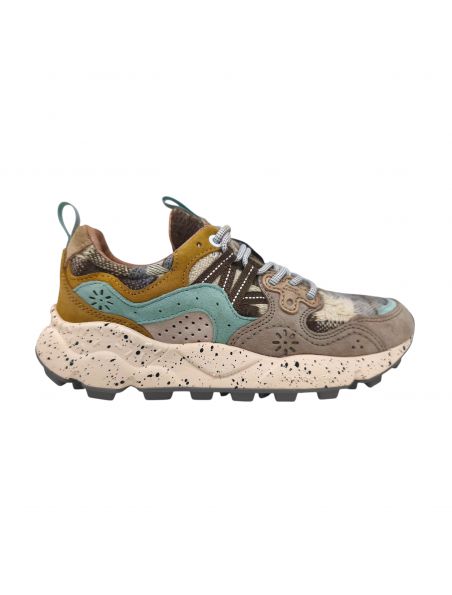 FLOW0012017817512D79 Women's Yamano 3 Woolen Shoes Taupe/Milk/Mustard - Fabbrica Ski Sises Biella