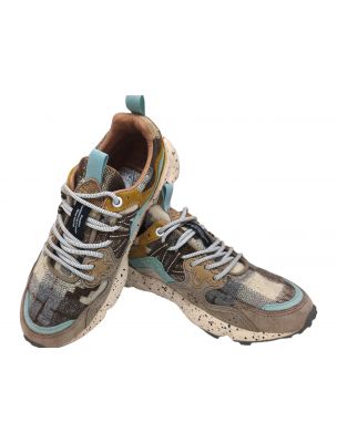FLOW0012017817512D79 Women's Yamano 3 Woolen Shoes Taupe/Milk/Mustard - Fabbrica Ski Sises Biella