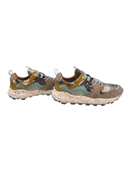 FLOW0012017817512D79 Women's Yamano 3 Woolen Shoes Taupe/Milk/Mustard - Fabbrica Ski Sises Biella