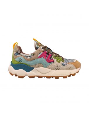 FLOW0012017817472E02 Frau Yamano 3 Jaquard Turnschuhe Cream/Beige/Orange - Fabbrica Ski Sises Biella