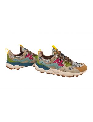 FLOW0012017817472E02 Frau Yamano 3 Jaquard Turnschuhe Cream/Beige/Orange - Fabbrica Ski Sises Biella