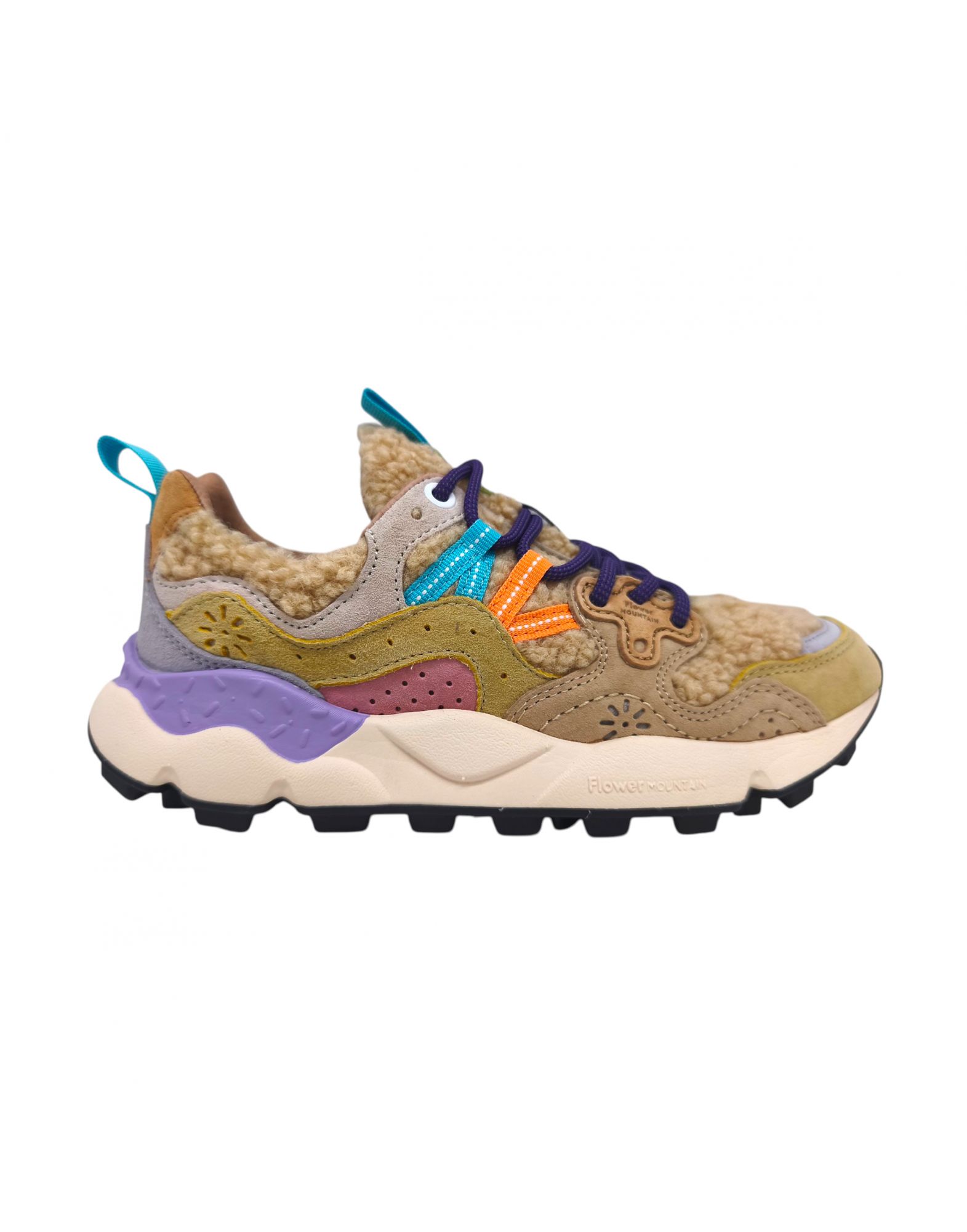 FLOW0012017817301E11 Women's Yamano 3 Teddy Shoes Beige/Multi - Fabbrica Ski Sises Biella