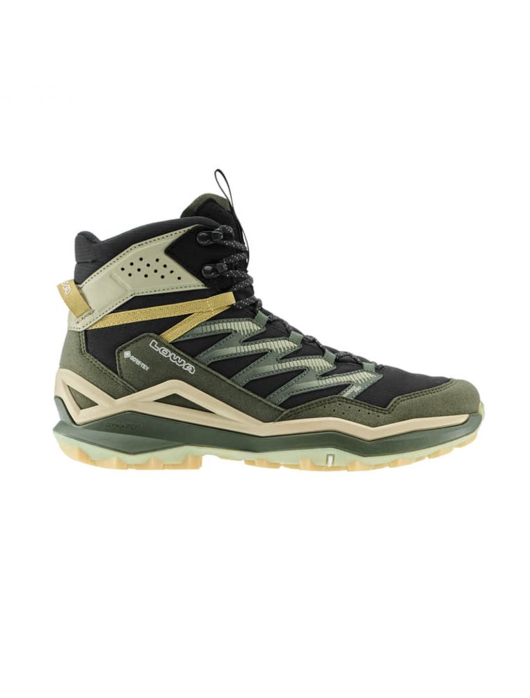 LOWA73116200009948 Mann Maddox Pro GTX Mid Stiefel Black/Olive - Fabbrica Ski Sises Biella