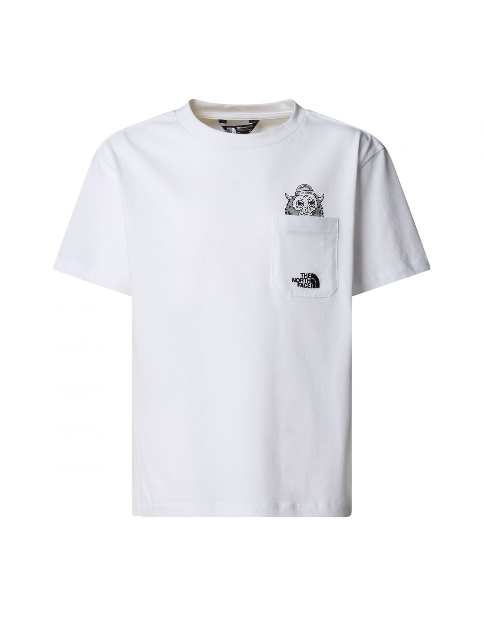 NORTNF0A8EAKFN41 Boy Oversize T-shirt White - Fabbrica Ski Sises Biella