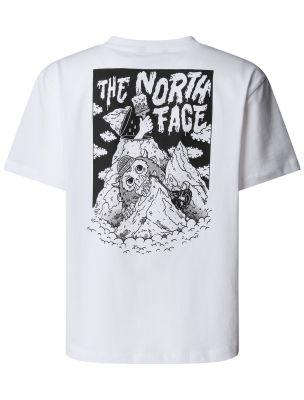 NORTNF0A8EAKFN41 Boy Oversize T-shirt White - Fabbrica Ski Sises Biella