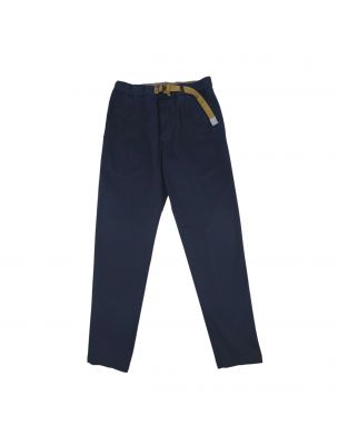 WHIT25WSU6605037 Men's Greg Classic Trousers Navy Blue - Fabbrica Ski Sises Biella