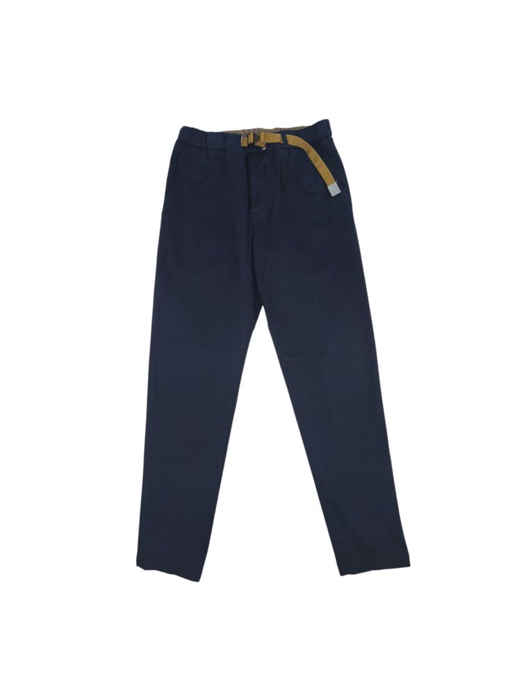 WHIT25WSU6605037 Men's Greg Classic Trousers Navy Blue - Fabbrica Ski Sises Biella