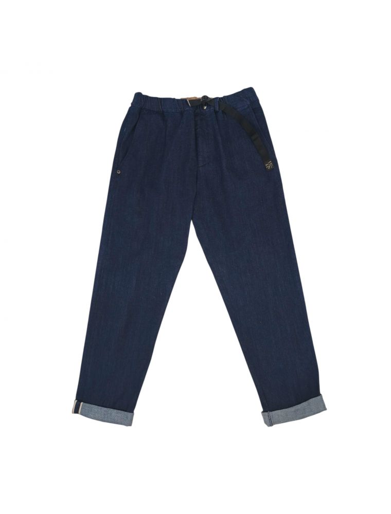 WHIT25WSU66341037 Men's Greg Jeans Trousers Denim Blue - Fabbrica Ski Sises Biella