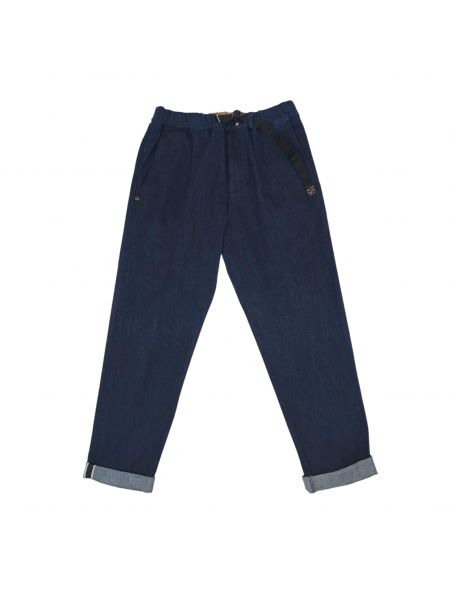 WHIT25WSU66341037 Men's Greg Jeans Trousers Denim Blue - Fabbrica Ski Sises Biella