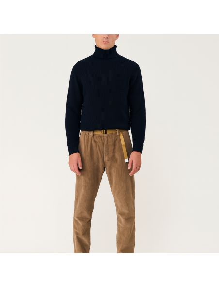 WHIT25WSU6618128 Men's Greg Velluto Trousers Peanut - Fabbrica Ski Sises Biella