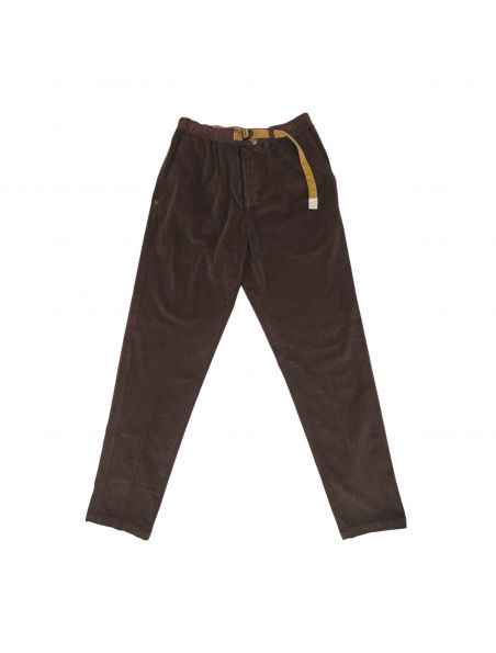 WHIT25WSU6618181 Men's Greg Velluto Trousers Brown - Fabbrica Ski Sises Biella