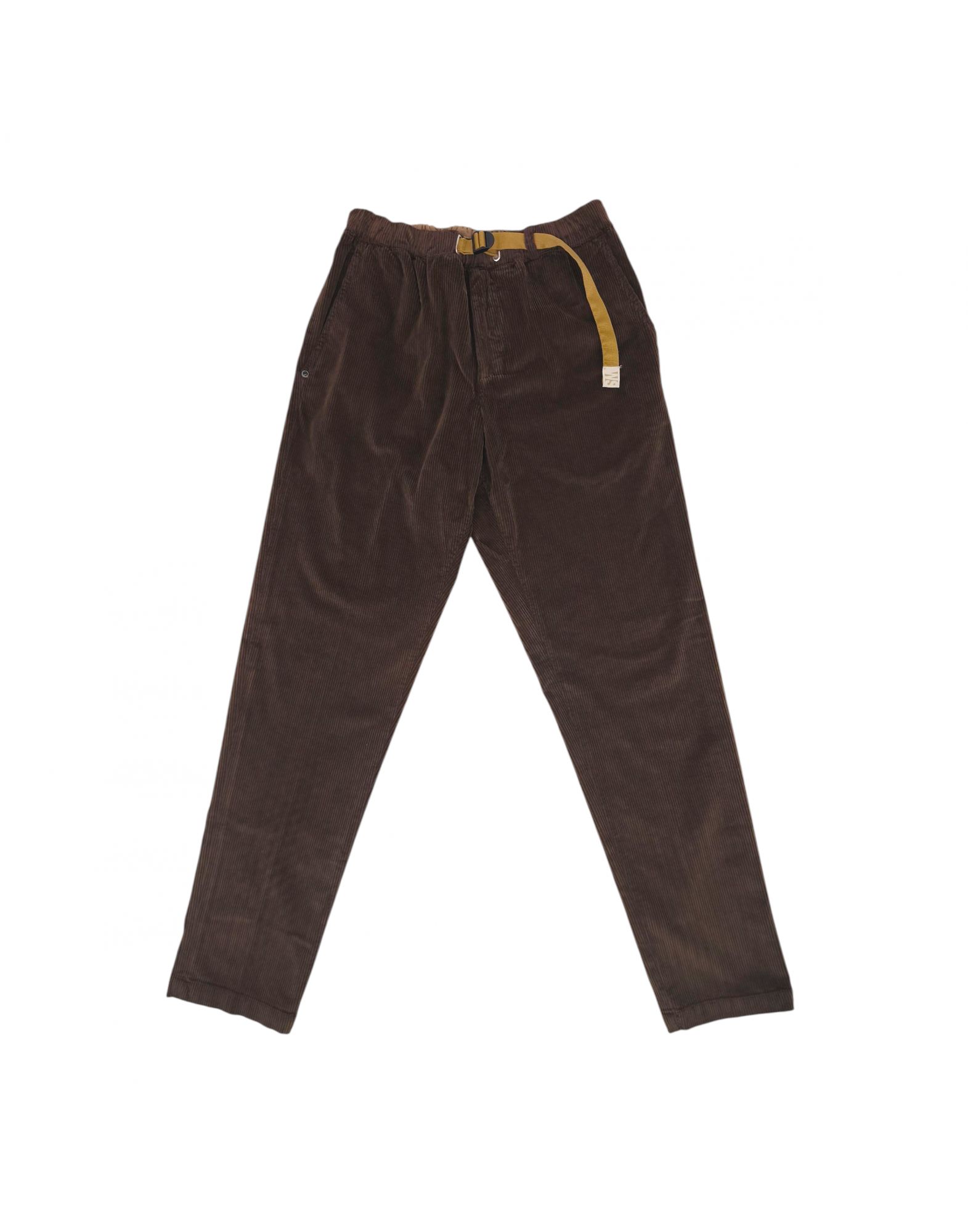 WHIT25WSU6618181 Men's Greg Velluto Trousers Brown - Fabbrica Ski Sises Biella