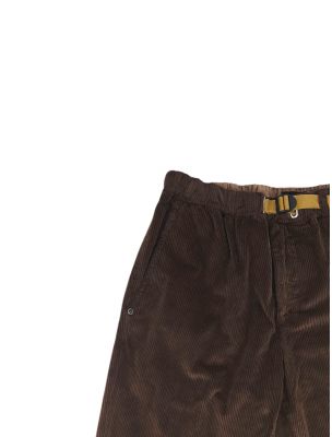 WHIT25WSU6618181 Men's Greg Velluto Trousers Brown - Fabbrica Ski Sises Biella