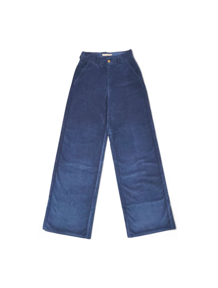 DONTLILYDYEDXV01040 Women's Lily Trousers Blu Notte - Fabbrica Ski Sises Biella
