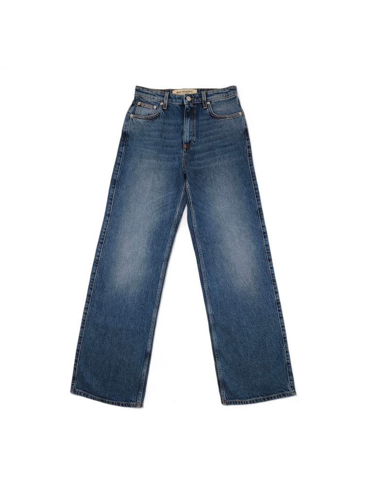 ROYRRND354D7033031 Pantalones Supe Wide Mujer Lockport Denim - Fabbrica Ski Sises Biella