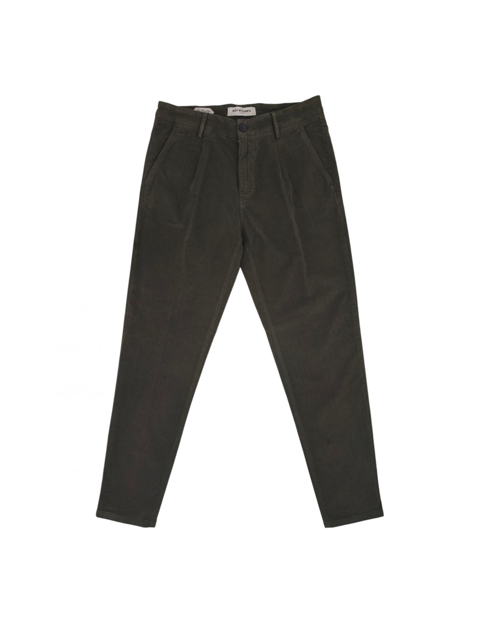 ROY ROGERS Pantaloni Day Off Velvet Uomo Moss - Fabbrica Ski Sises Biella