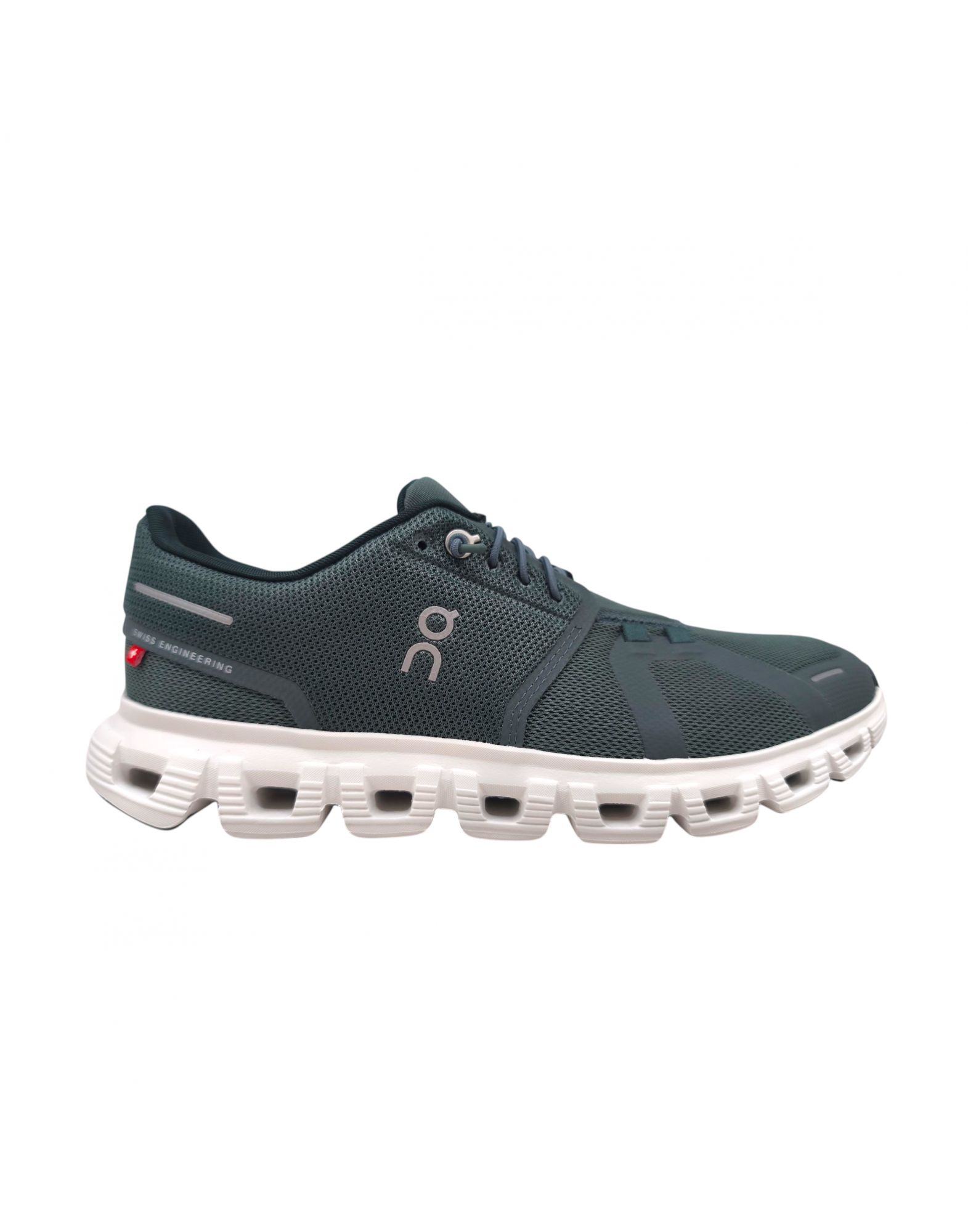 ON3MF10072841 Men's Cloud 6 Shoes Olive/Evergreen - Fabbrica Ski Sises Biella