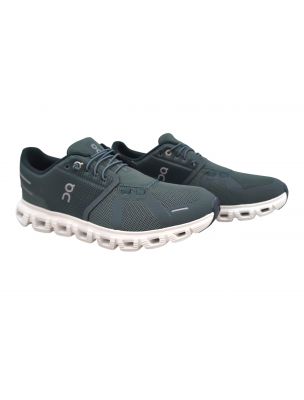 ON3MF10072841 Men's Cloud 6 Shoes Olive/Evergreen - Fabbrica Ski Sises Biella