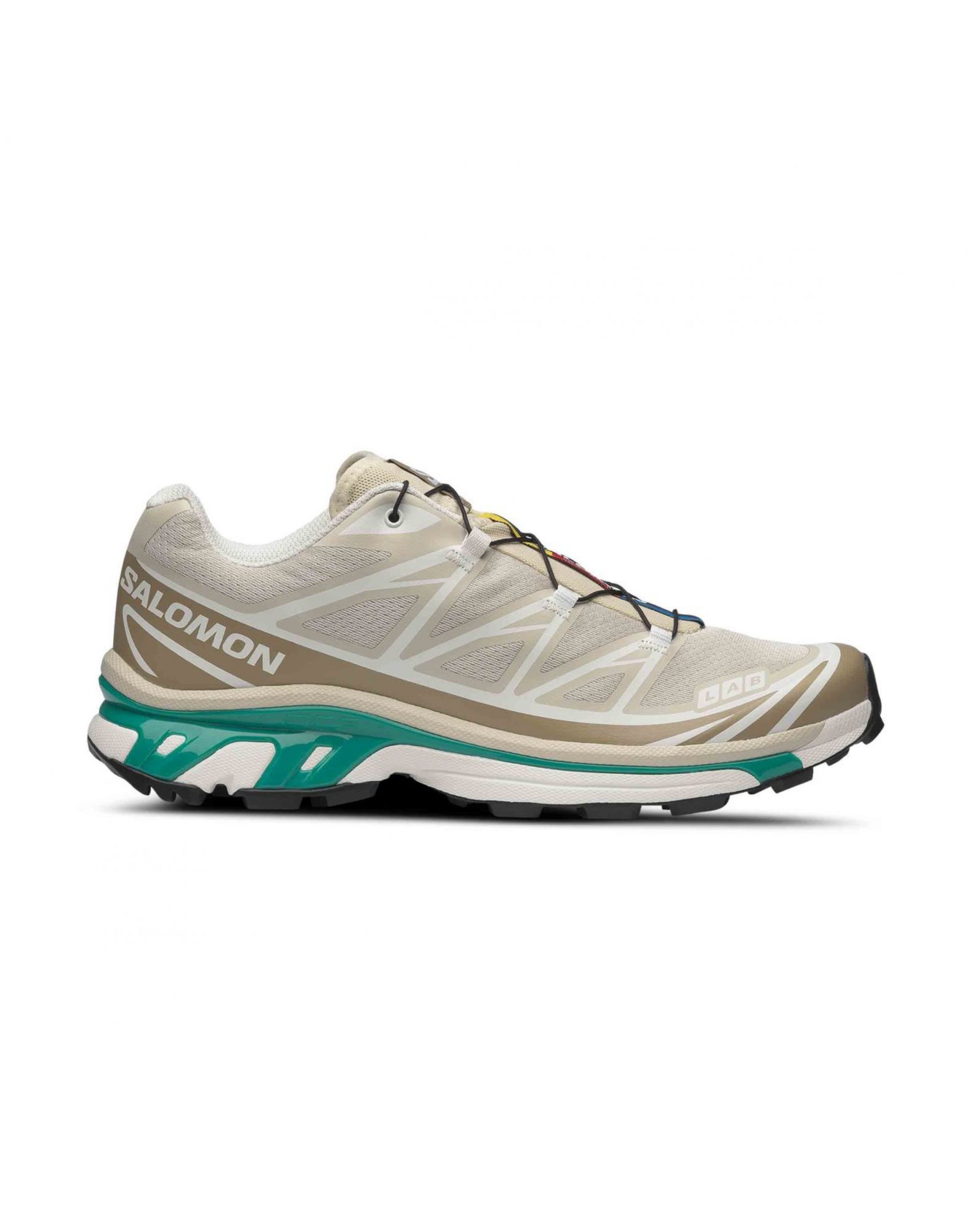 SALOL47864300 Frau XT-6 Turnschuhe Rainy Day/Chinchilla/Dynasty Green - Fabbrica Ski Sises Biella