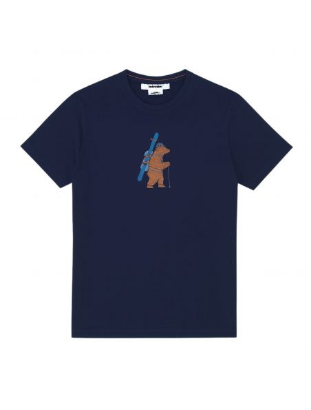 ICEBIB0A57BS4011 Camiseta Bear Tour Hombre Midnight Navy - Fabbrica Ski Sises Biella