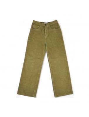 TRUEZELDANEEDLECORDL Pantalon Zelda Needle Cord Femme Light Green - Fabbrica Ski Sises Biella