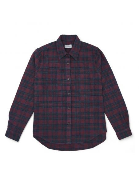 TRUE NYC Camicia Flanella Check Donna Blue Wash - Fabbrica Ski Sises Biella