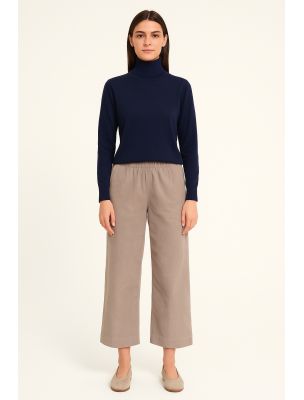 TRUEPENSILNEEDLEPEAR Pantalon Needle Cord Femme Pearl Grey - Fabbrica Ski Sises Biella