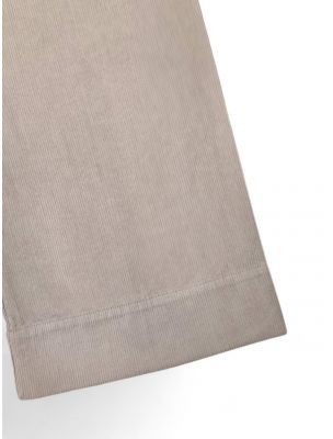 TRUEPENSILNEEDLEPEAR Pantalon Needle Cord Femme Pearl Grey - Fabbrica Ski Sises Biella