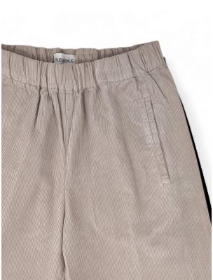 TRUEPENSILNEEDLEPEAR Pantalon Needle Cord Femme Pearl Grey - Fabbrica Ski Sises Biella