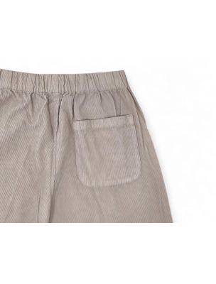 TRUEPENSILNEEDLEPEAR Pantalon Needle Cord Femme Pearl Grey - Fabbrica Ski Sises Biella