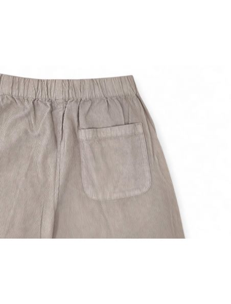 TRUEPENSILNEEDLEPEAR Women's Needle Cord Trousers Pearl Grey - Fabbrica Ski Sises Biella