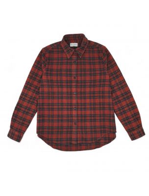 TRUE NYC Camicia Flanella Check Donna Green Wash - Fabbrica Ski Sises Biella