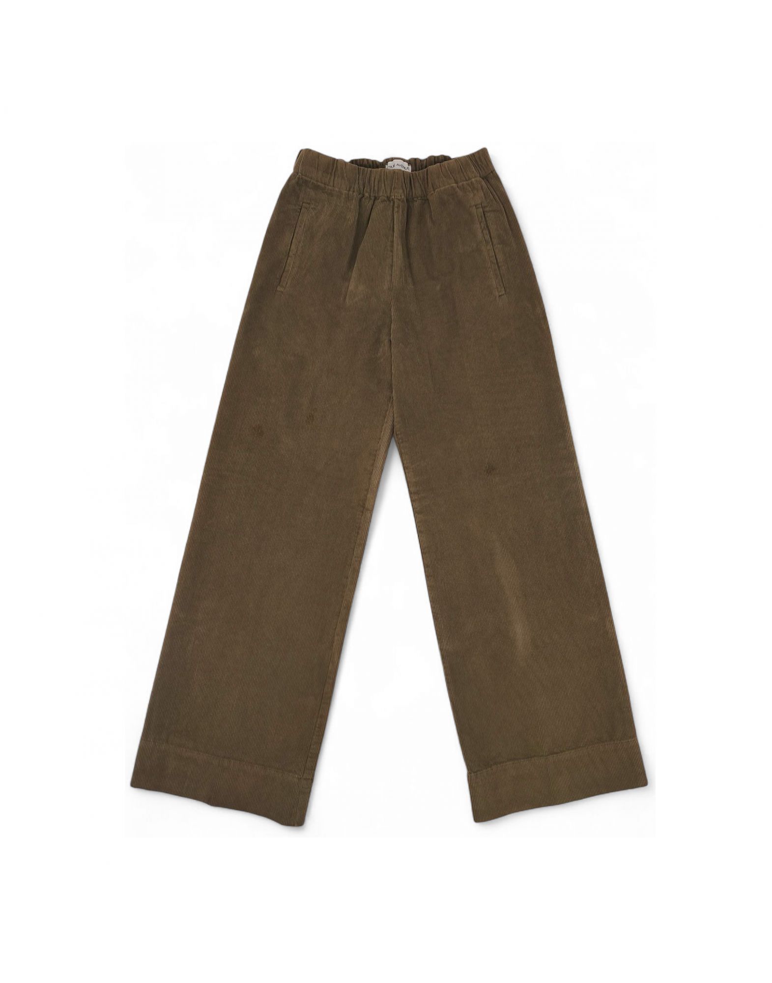 TRUEPENSILNEEDLEDARK Pantalones Needle Cord Mujer Dark Kaki - Fabbrica Ski Sises Biella
